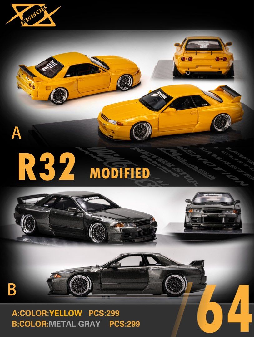 Error 404 1/64 Nissan Skyline R32 GTR Rocket Bunny, Hobbies & Toys, Toys &  Games on Carousell