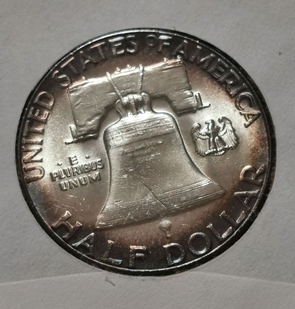 包漿銀幣] 1963年美國50分硬幣一枚(27-03), 興趣及遊戲, 收藏品及紀念品, 錢幣- Carousell