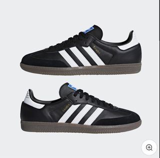 全新* Adidas Samba OG 白黑UK6(24.5), 她的時尚, 鞋, 運動鞋在旋轉拍賣