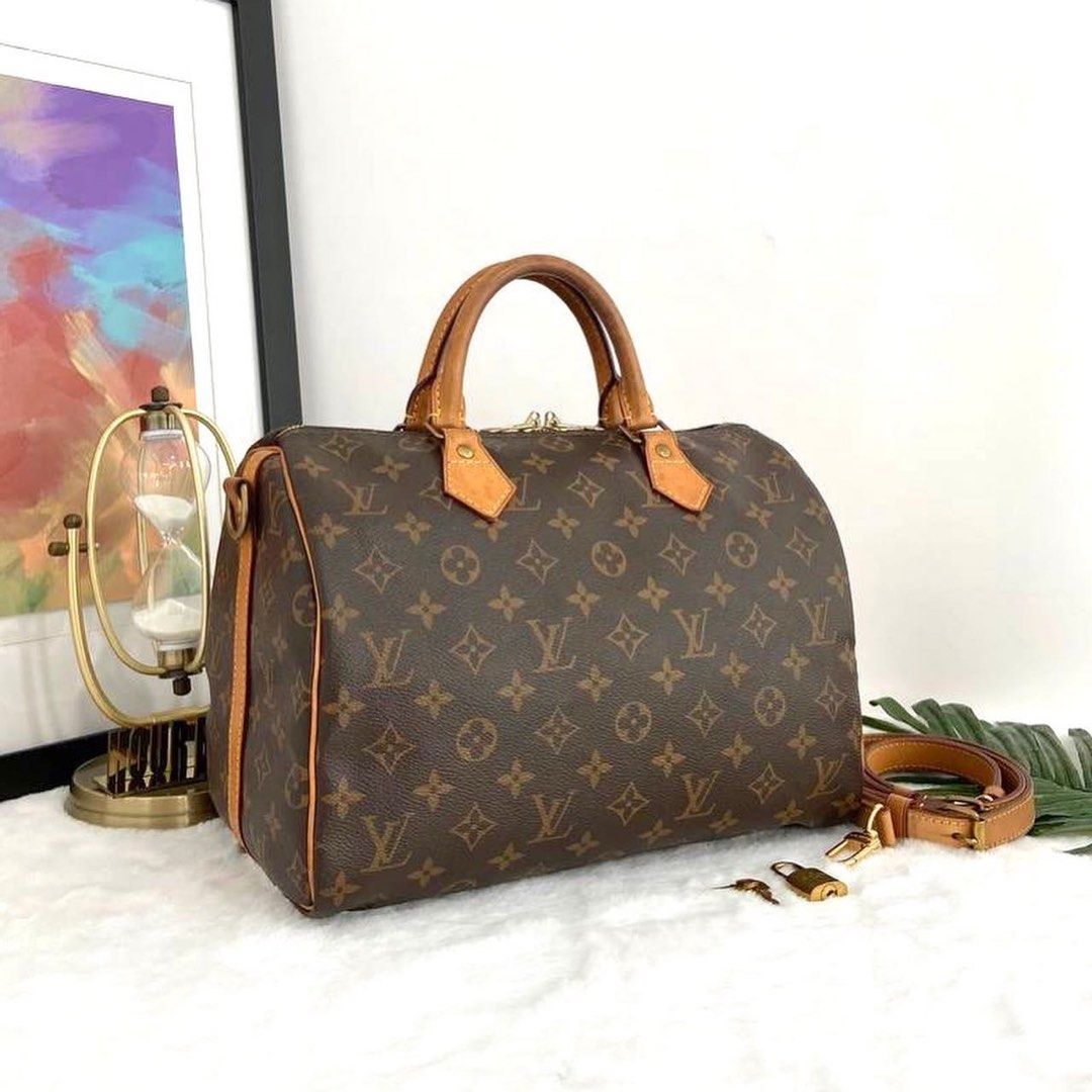 LV Speedy Medium bag, Luxury, Bags & Wallets on Carousell