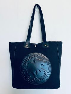 ⭐️日本帶回專櫃正品 ⭐️HUNTING WORLD 手提包 真皮 超大托特包
