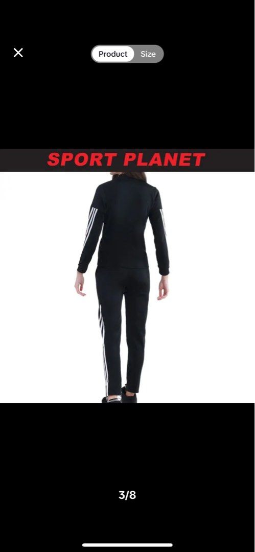 Adidas Kid Junior aeroready 3 stripes polyester track suit set