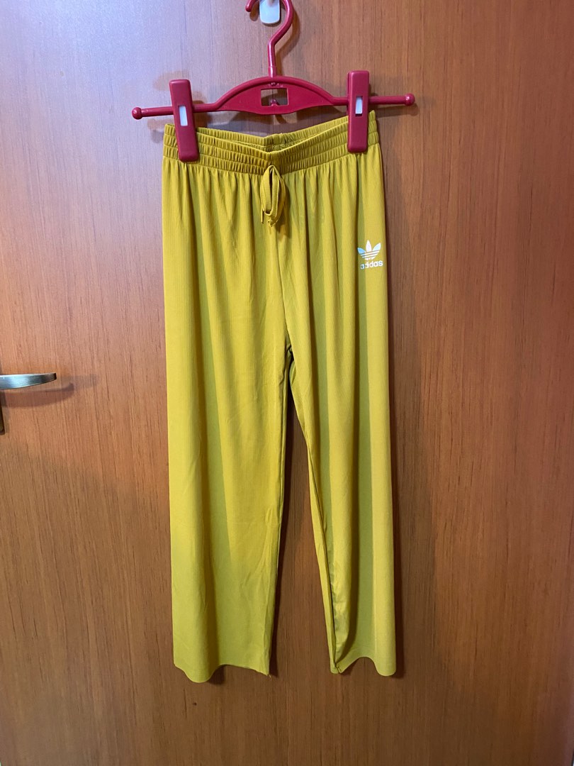 Adidas yellow deals joggers