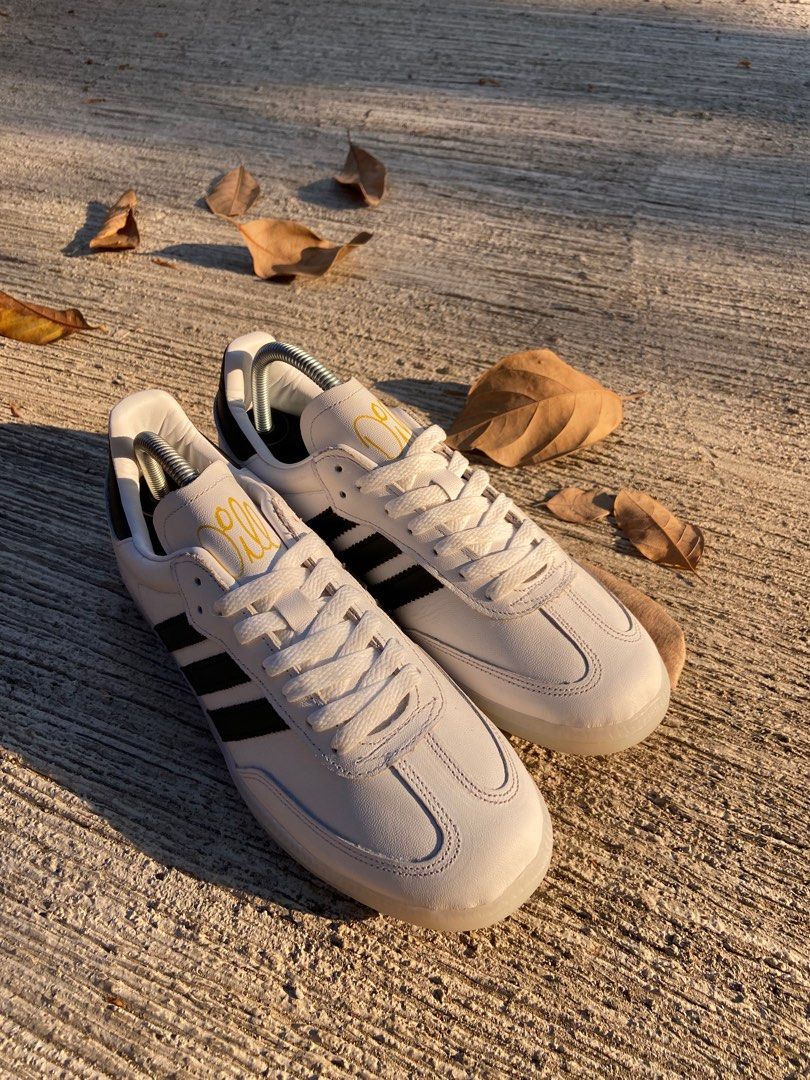 Adidas Samba OG X Jason Dill “White Black”, Fesyen Pria, Sepatu