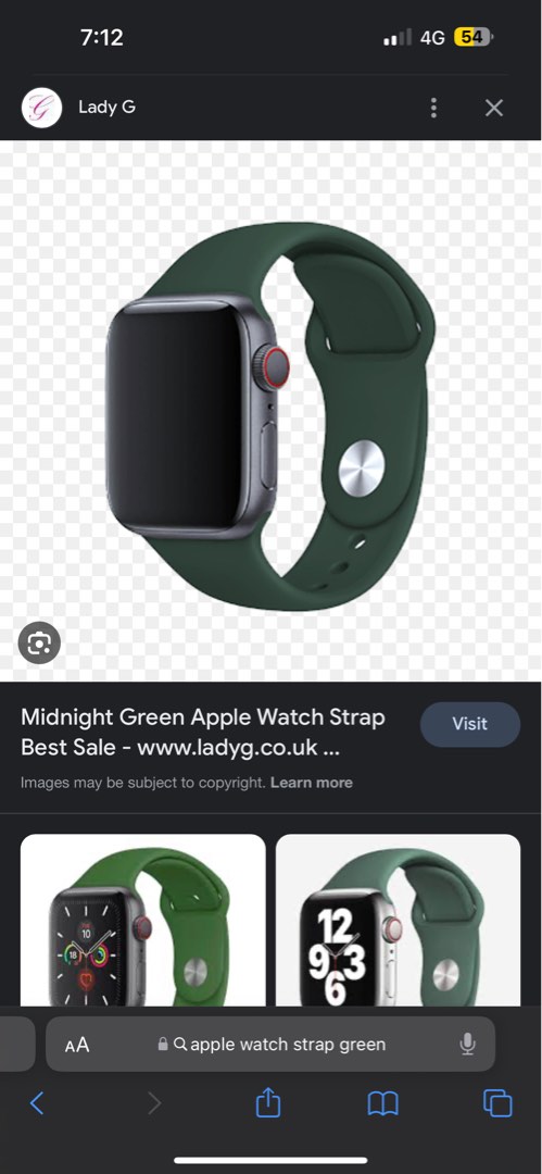 Apple Watch 45 mm strap midnight green Mobile Phones Gadgets