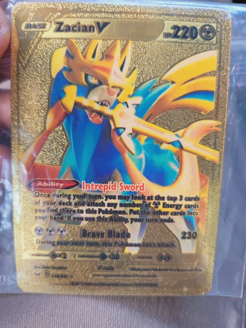 zacian pokemon card value Zacian
