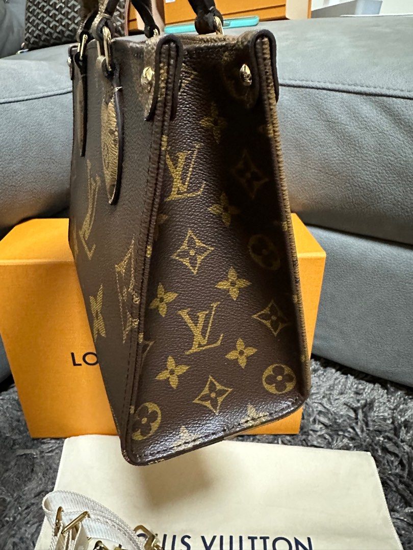 LOUIS VUITTON Giant Monogram Onthego PM 2way Hand Shoulder Bag M46373 from  japan