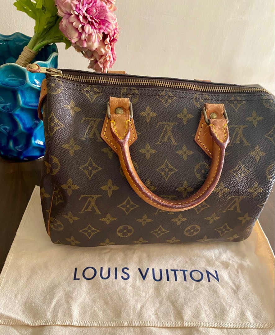 Preloved Authentic Louis Vuitton Monogram Speedy 25 Boston Hand
