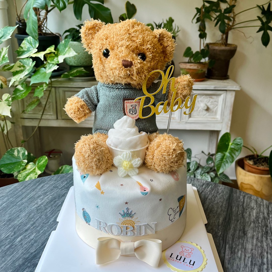 Cake Tutorial Teddy Bear Nappy Cake Teddy Bear Diaper Jeep, Diaper