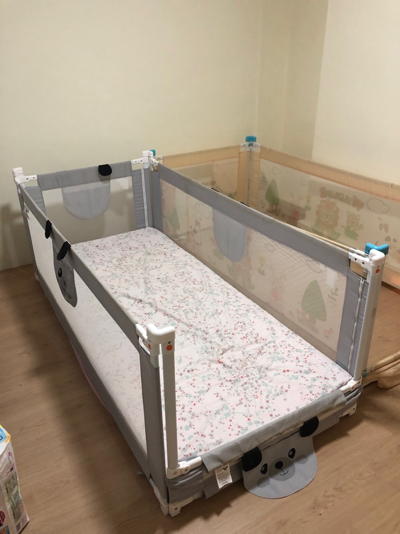 Baby kids Bed Guard Rail Single Bed 90cm x 200cm Functional and