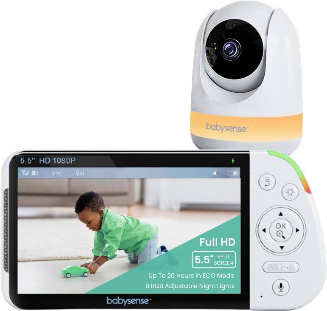 Dual baby monitor split screen sales