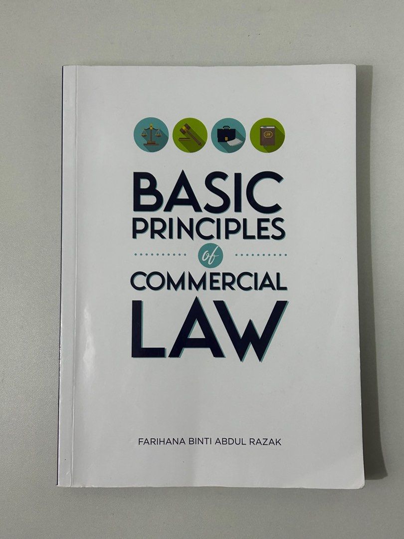 BASIC PRINCIPLE OF COMMERCIAL LAW - LAW240, Hobbies & Toys, Books ...