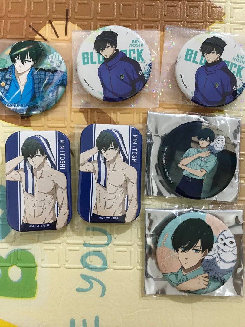 Blue Lock Rin Itoshi Official Anime Can Badges, Hobbies & Toys ...