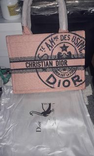 CHRISTIAN DIOR BOOK TOTE LIMITED EDITION, EMBROIDERED LA FORCE BAG, Large  Size