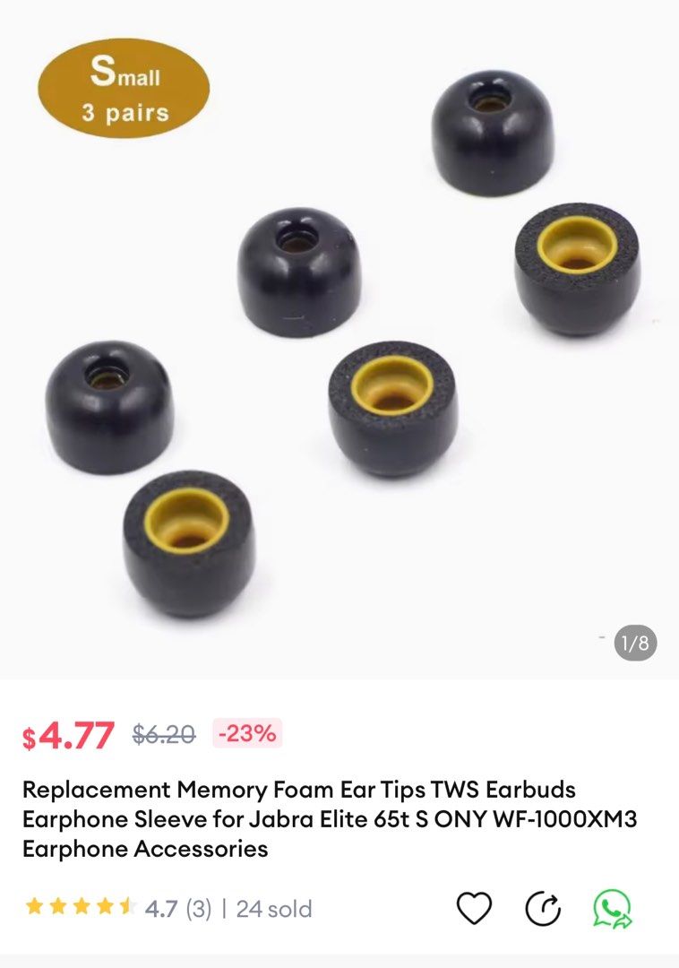 Jabra elite 65t earbud tips top