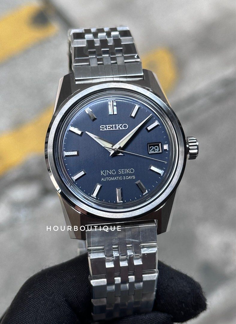 King seiko sales blue dial