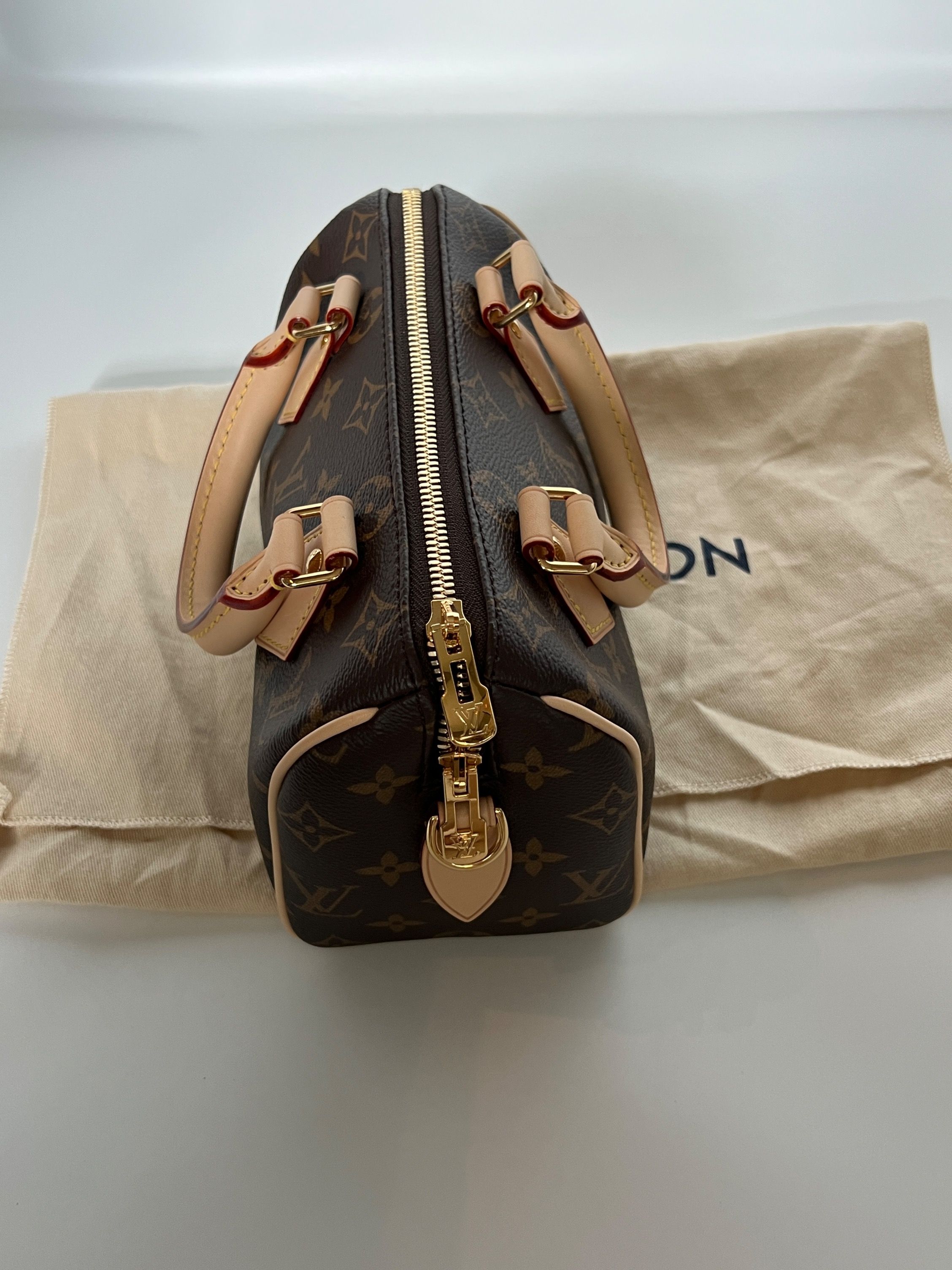 Louis Vuitton Speedy Bandoulière 20 Pink Orange Monogram