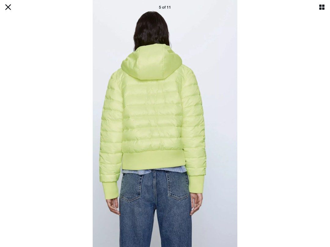 Brand New Zara Neon Green Puffer Packable Coat Women s Fashion Coats Jackets and Outerwear on Carousell