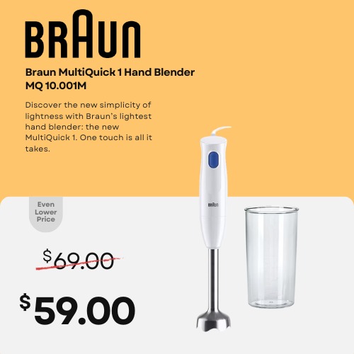 Braun MultiQuick 1 Hand blender Hand blenders Food Preparation MQ10