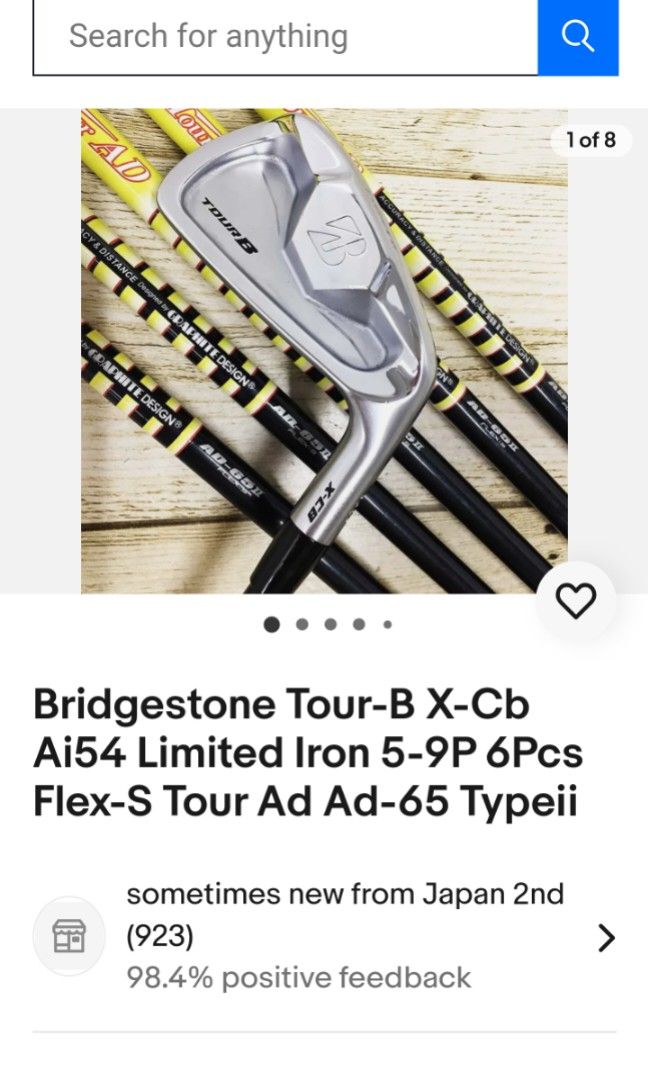 Bridgestone tour b x-cb irons, Sports Equipment, Sports & Games