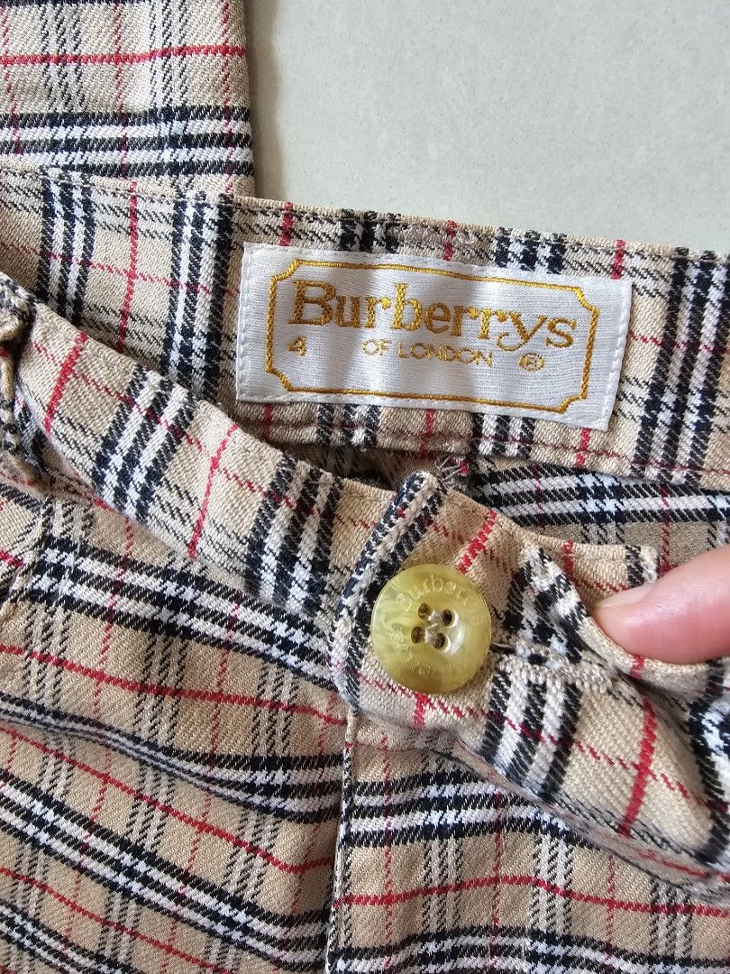 Burberry checkered deals pants