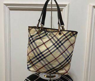 Vintage Burberry Blue Label Top Handle Bag-Black, Luxury, Bags & Wallets on  Carousell