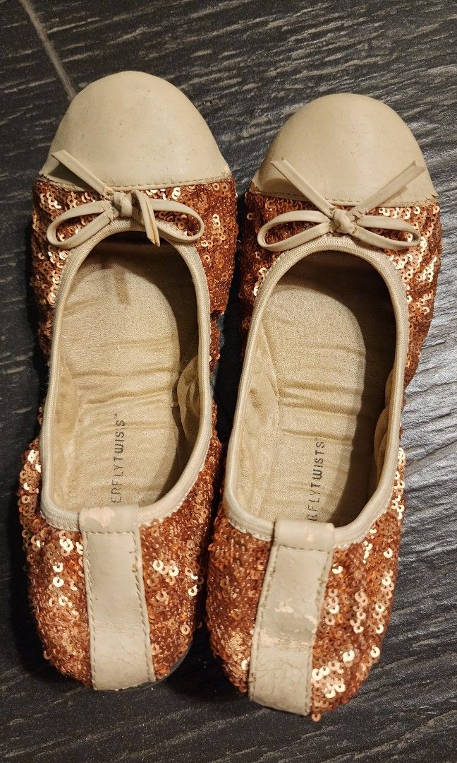 Rose gold foldable flats hotsell