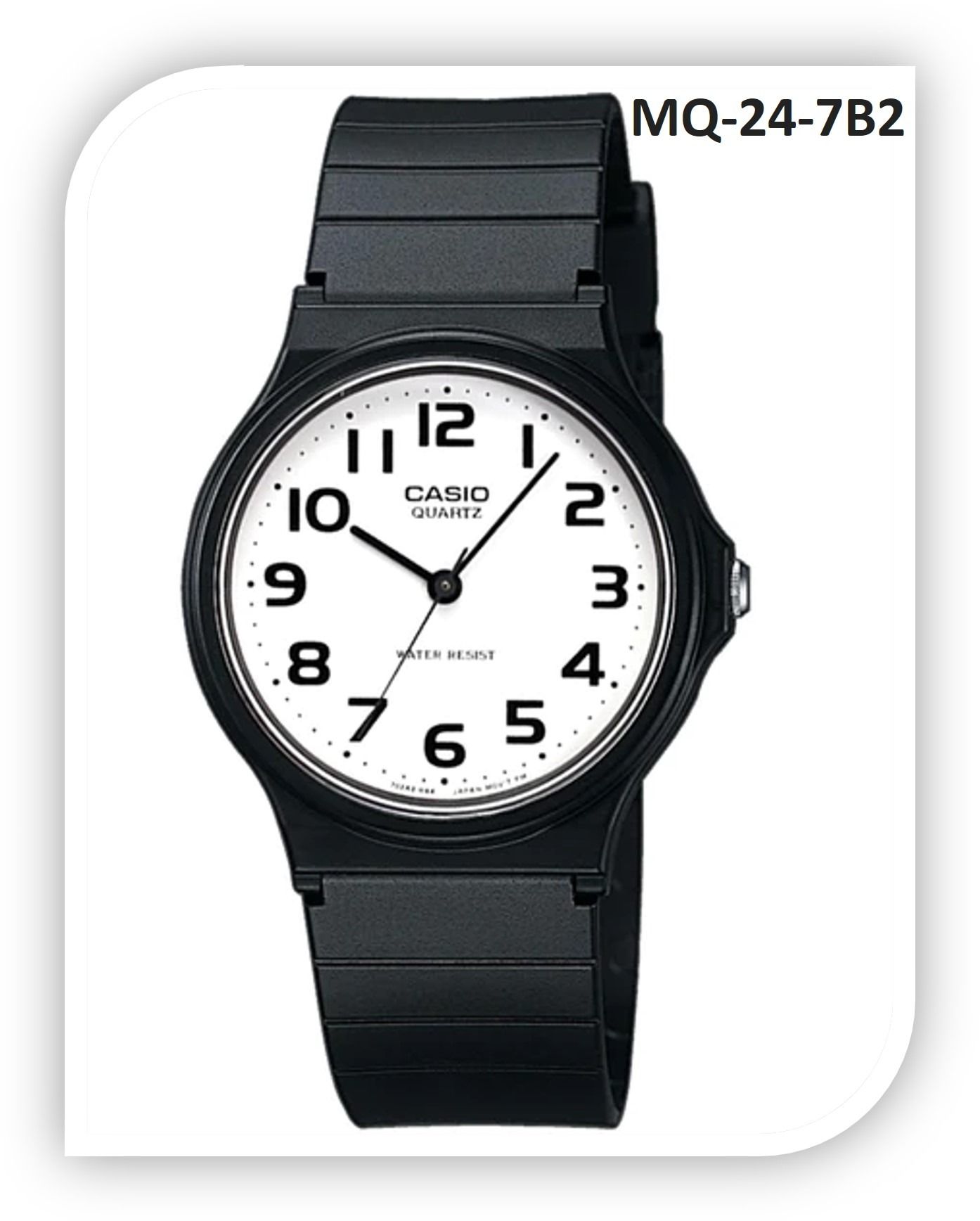 Casio watch black best sale and white