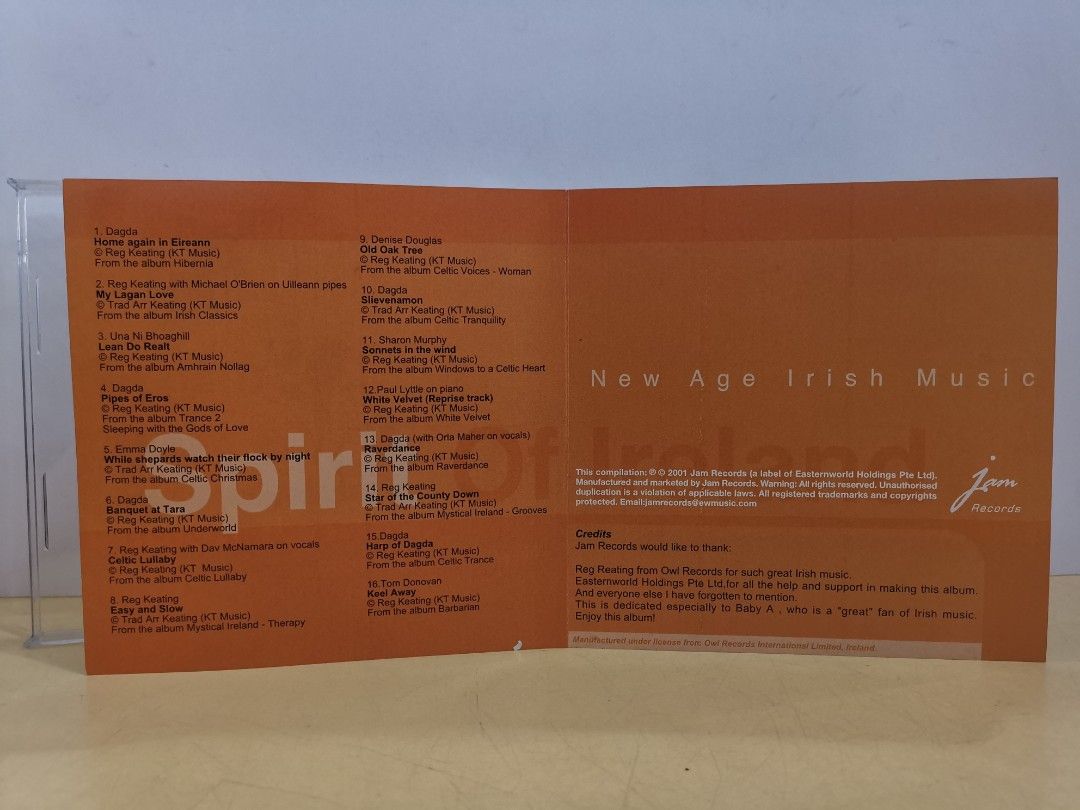 (CD) New Age Irish Music SPIRIT OF IRELAND Hobbies Toys Music