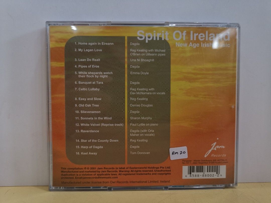 (CD) New Age Irish Music SPIRIT OF IRELAND Hobbies Toys Music