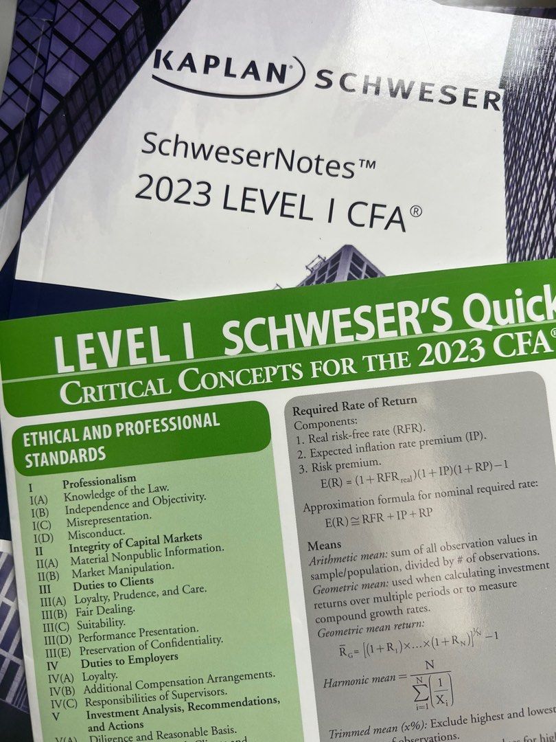 Kaplan SchweserNotes CFA Level 1 2023-