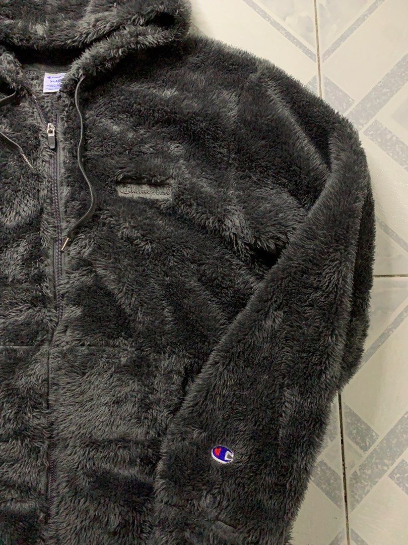 Champion fur hoodie on sale