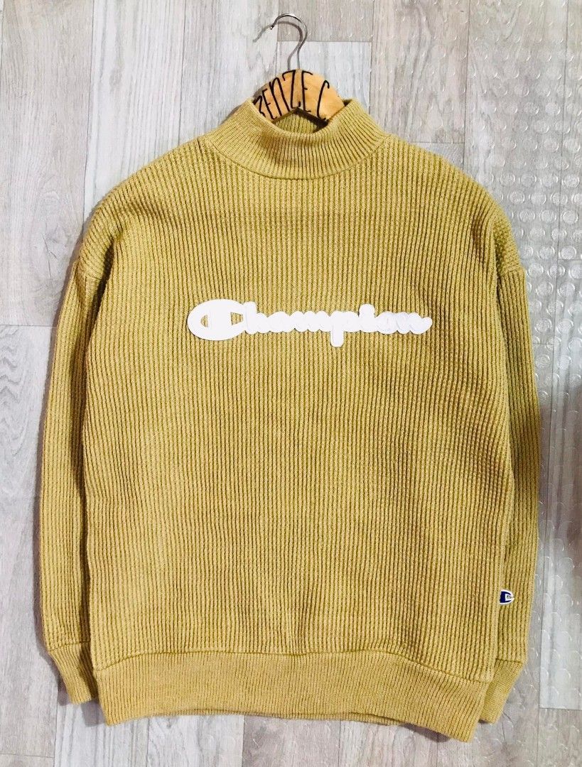 Champion sweater hot sale gold knit