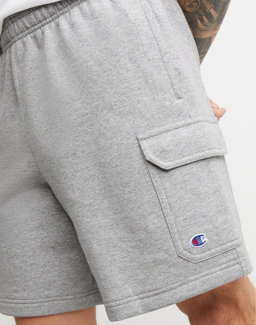 Champion Powerblend Cargo Men s Shorts Oxford Grey Men s