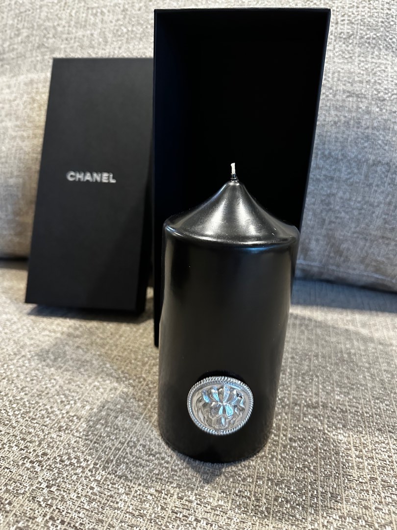 Chanel Black Candle with The Lion Cameo, Luxury, Accessories on Carousell