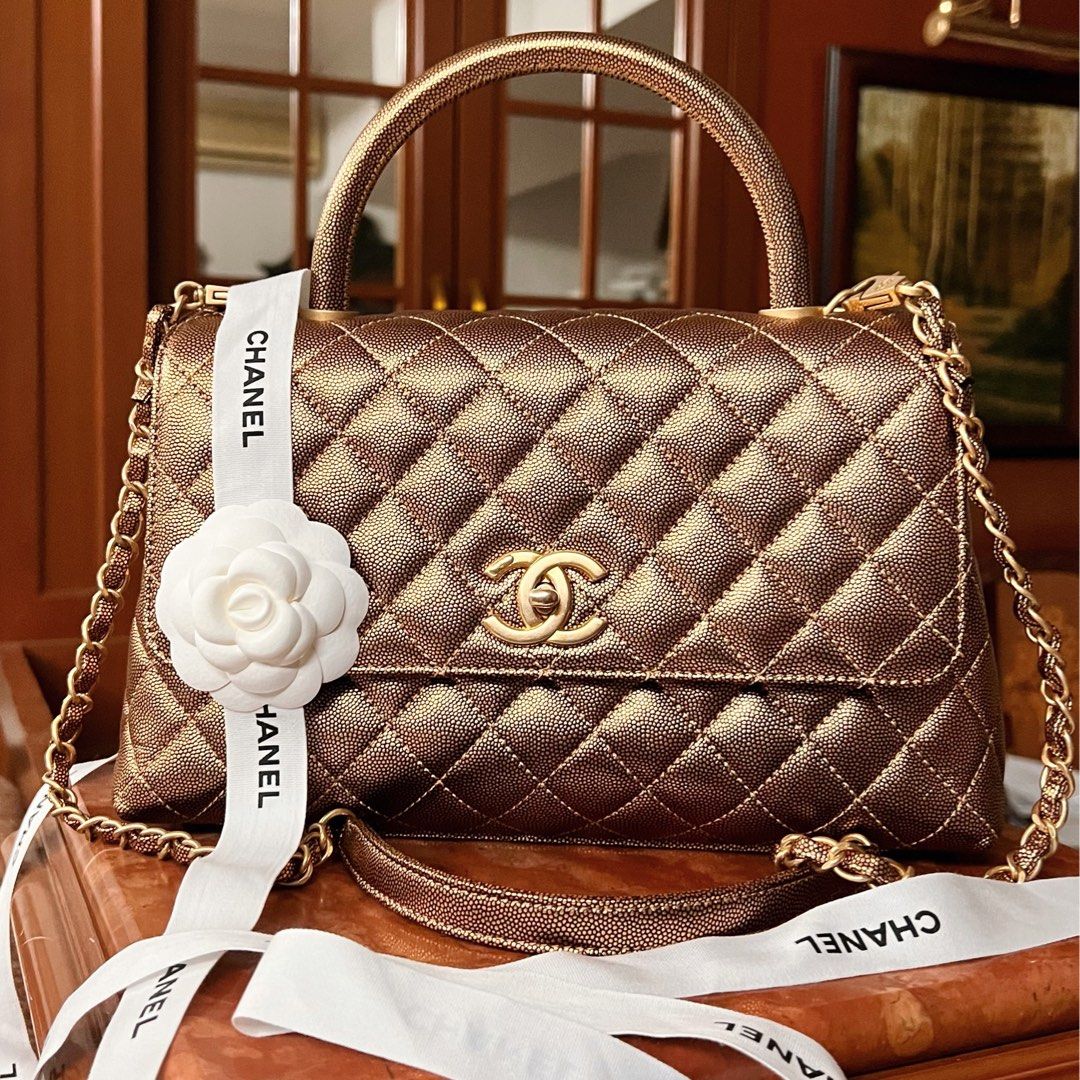 Chanel coco sales handle bag sizes