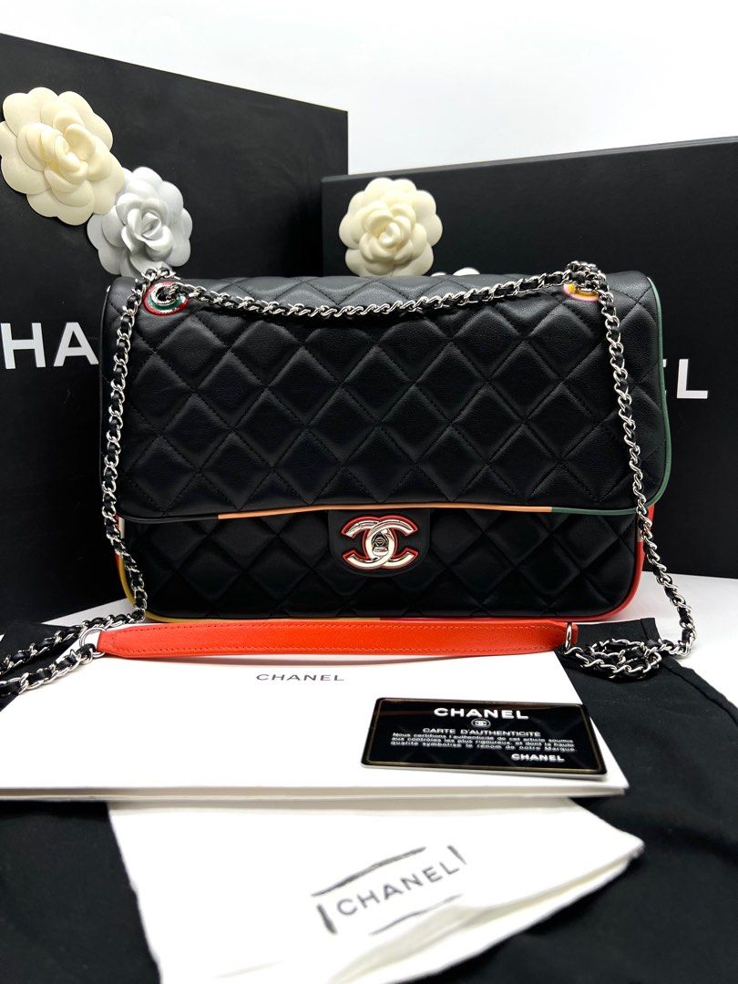Multi colored store chanel bag