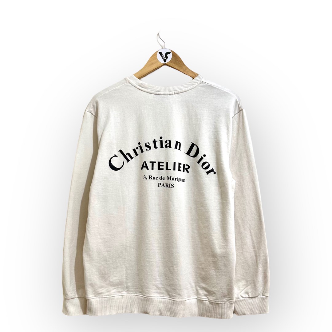 Christian Dior White Sweater Men s Fashion Tops Sets Hoodies