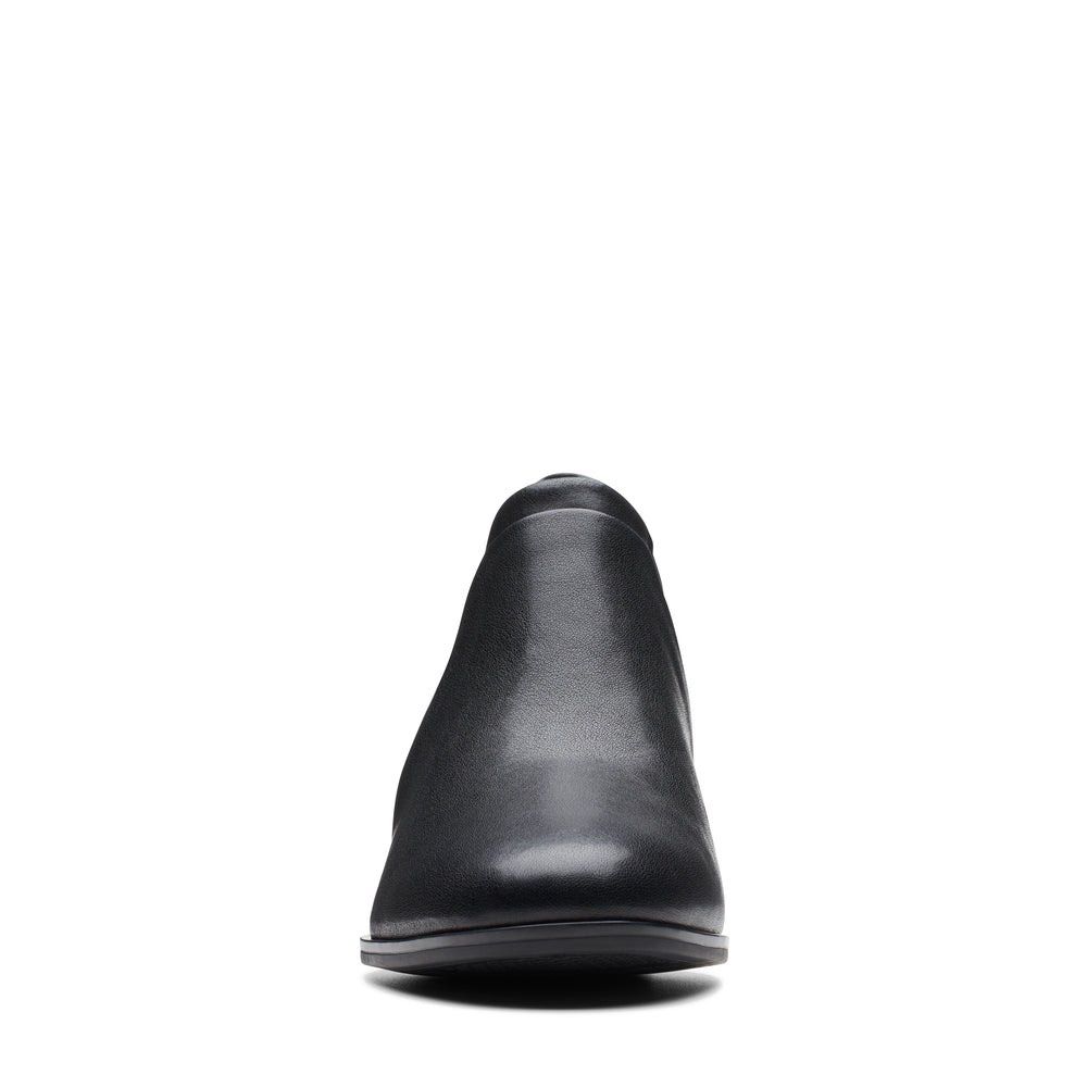 Clarks black work shoes deals
