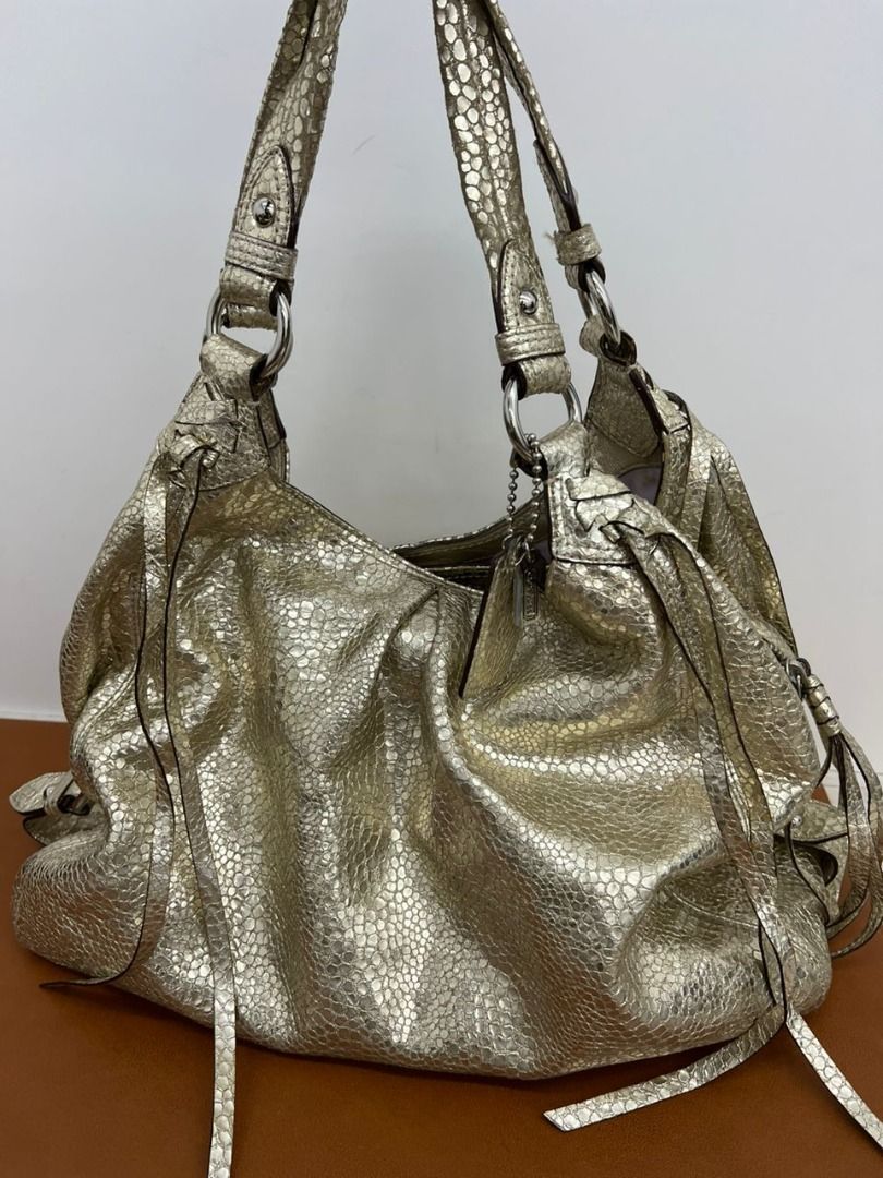 Coach textured leather shoulder bag cheap