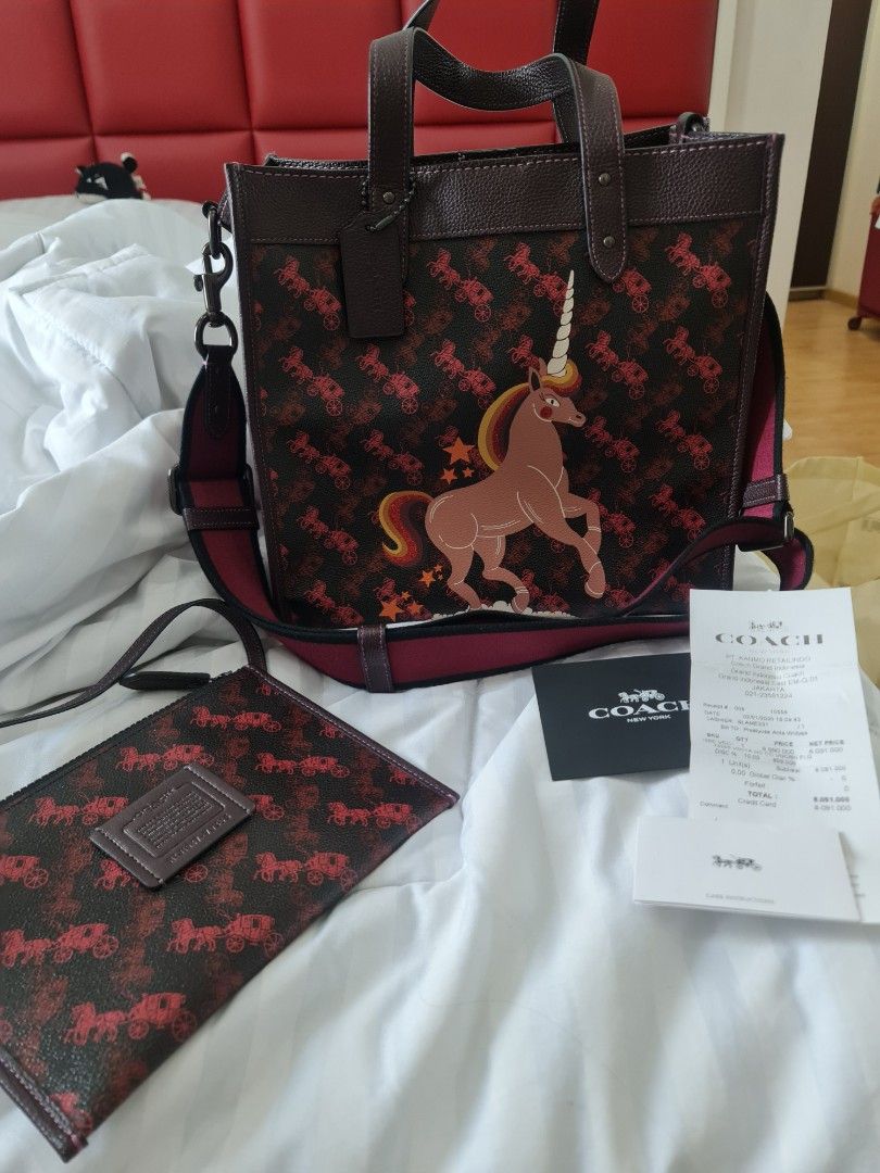 COACH Field Tote Unicorn Limited Edition Complete Set Barang Butik