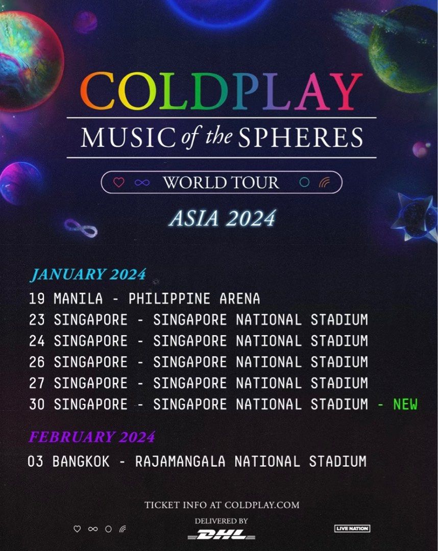 Coldplay 2024 Ticket Restricted View [1 Ticket Available], Tickets