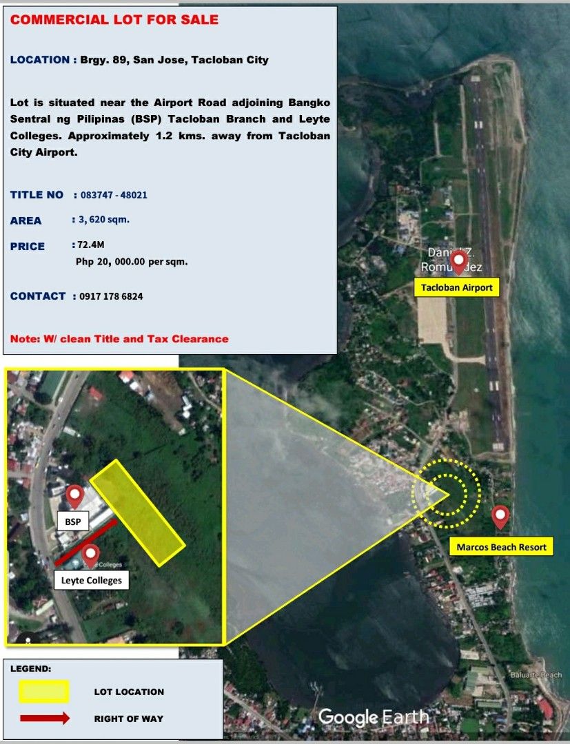 Commercial Lot for Sale in Tacloban City (highly negotiable), Property