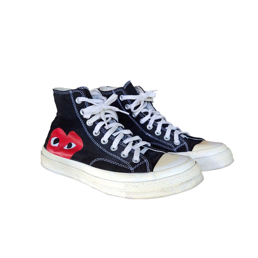 converse comme des garcons. lightly used. size 8.5 mens. authentic. price 550 Men s Fashion Footwear Sneakers on Carousell