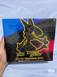  Pokemon Trading Card Game Sword & Shield Crown Zenith Elite  Trainer Box Exclusive Black Star Promo Lucario VSTAR SWSH291 : Toys & Games