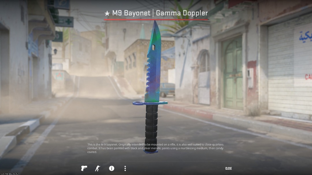 CSGO CS2 M9 Gamma Doppler Phase 1, Video Gaming, Gaming Accessories, InGame Products on