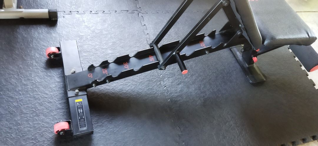 DECATHLON DOMYOS BENCH 900 Adjustable bench press, Sports Equipment ...