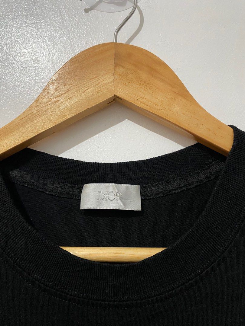 DIOR MEN 2020 x Judy Blame Safety Pin Logo T-Shirt - Black T-Shirts,  Clothing - DIORM22733
