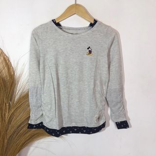 Disney red label grey navy long sleeve
