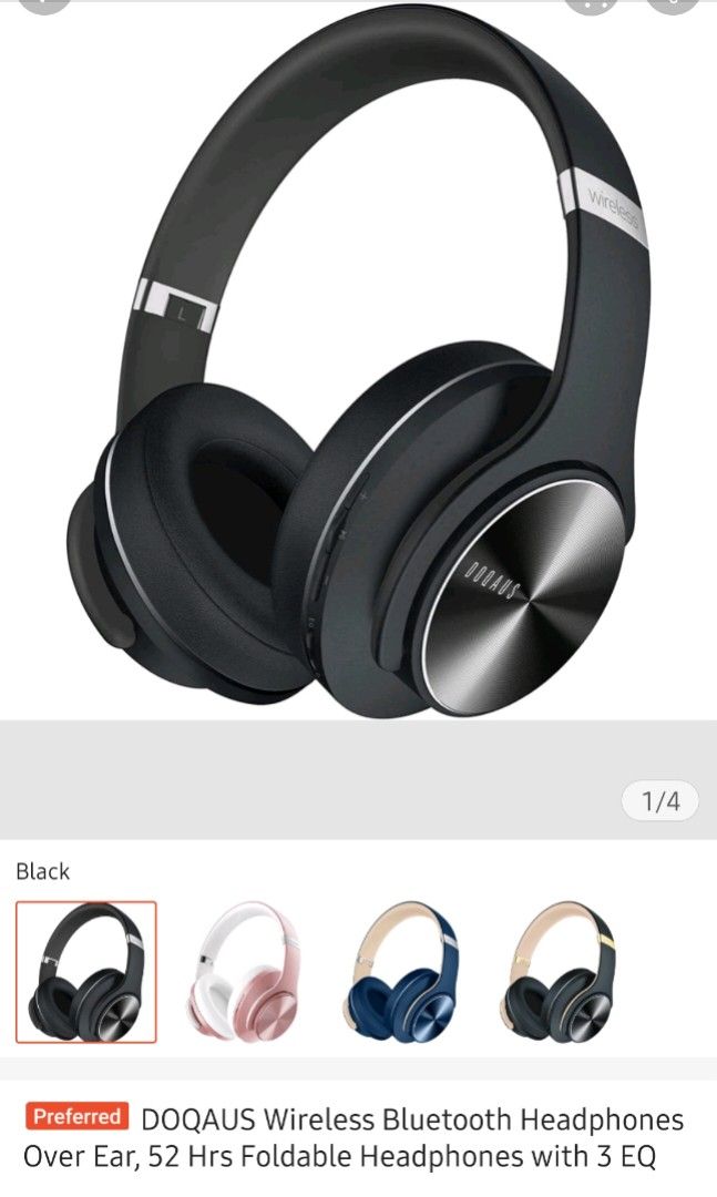 Doqaus bluetooth top headphones